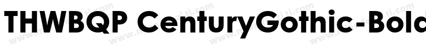 THWBQP CenturyGothic-Bold字体转换